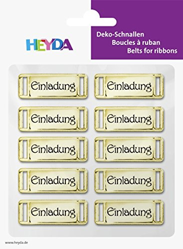 Deko-Schnalle Einladung go 10St