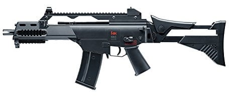 Heckler & Koch Airsoft Gewehr G36C IDZ, elektrisches Full-Auto Softairgewehr, Sturmgewehr mit < 0,5 Joule, für 6 mm BB Kugeln, Luftgewehr voll automatisch