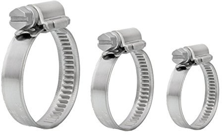 Mini Schlauchschellen Edelstahl V2A DIN 3017 Auswahl: 10-19 mm 5 Stück