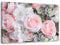 Feeby Bilder Rosen Blumen XXL 120x80 cm 1Teilig Wohnzimmer Schlafzimmer Wandbilder Leinwandbilder Modern Bild auf Leinwand Wanddekoration Kunstdruck Design Natur Pflanzen Rosa