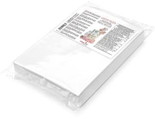 Obleas comestibles (blancas, tamaño A4, 100 hojas), color blanco