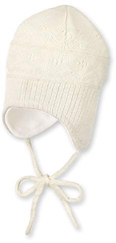Sterntaler - Baby Mädchen Strickmütze gefüttert Wintermütze zum Binden einfarbig, beige - 4701942, Größe 49
