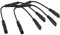 AAOTOKK (2 Unidades IEC 320 C8 a Doble C7 Y Cable Alimentación CA Del Divisor,10A 125V Figura 8 Macho a Doble Hembra IEC C7 a C8 CA Cable Polarizado para TV LED, etc. (0.3m/ ft) (C8 a 2 * C7)