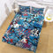 LiYiAT Bettwäsche 135X200 cm mit Weich Atmungsaktiv Blaues Graffiti Bettwäsche Set 3 Teilig 1 Mikrofaser Bettbezug mit Reißverschluss und 2 Kissenbezüge 80 X 80cm für Kinder Erwachsene