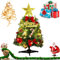 30cm Mini Weihnachtsbaum,Weihnachtsbaum klein beleuchtet,Künstliche kleine tannenbäume,Mini Weihnachts Baum mit LED Lichterketten,Christbaum,Weihnachtsbaum künstlich klein,Weihnachts Baum klein