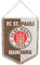 FC St. Pauli Wimpel Banner Deko Dekoration Autowimpel Logo Präsent braun-weiß