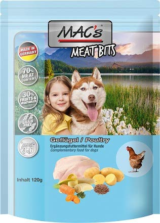 MAC's Dog Meat Bits Snack mit Geflügel 9x120g