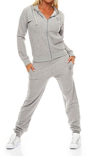 Gennadi Hoppe Survêtement de sport pour femme, gris clair, M