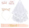 JGA Accessoires Set Frauen Rosegold Braut Schärpe & Krone Haarreif & Weiß Schleier mit Kamm & 20 pcs Tattoos Jga Deko für Junggesellinnenabschied Frauen Bachelorette Party Hen Party Hochzeitsdeko usw.