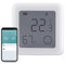 Bluetooth Digitales Mini Thermo-Hygrometer, ANTELA Innentemperatur und Luftfeuchtigkeit, Thermometer Hygrometer Klein und Handlich, Smart Life APP-Steuerung, Weiß