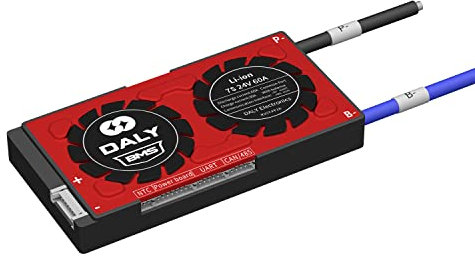 DALY Smart BMS 7S 24V 60A Li-ion Batería Protección Junta con cables de equilibrio UART RS485 CAN Comunicación Módulo de protección de batería BMS para 18650 Batería Pack bms 24V