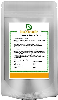 2x 500 g N-Acetyl-L-Cystein Pulver | Non-GMO | NAC | L-Cystein | Buxtrade