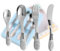 4-Set Kinderbesteck mit Namensgravur, Edelstahl poliert, Taufgeschenke, Geschenke zur Taufe, Weihnachtsgeschenke, Geburtstagsgeschenke, Kinderbesteck mit Namensgravur