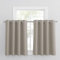 PONY DANCE Verdunklungsvorhänge mit Ösen 2 Stücke Scheibengardine Blickdicht Thermovorhang Kurze Gardinen Küche / Badezimmer Fenster, H 90 x B 132 cm, Sandfarben