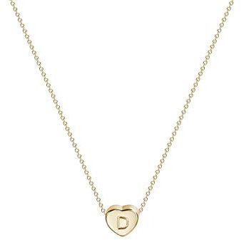 Halsketten Halsketten Lange Chunky Halskette Kette Halsketten Brief Geschenk Name Frauen 26 Mode Anhänger Schmuck Englisch Halsketten & Anhänger Herz Halskette Mädchen ( Color : D , Size : Taille uniq