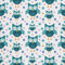 HEKO PANELS Stoff Oxford Wasserdichte Meterware Canvas-Stoff Polyester Stoff Zum Nähen Nähstoffe Dekostoffe Wasserabweisend Blickdicht Eulen 1 Meter 155 x 100 cm