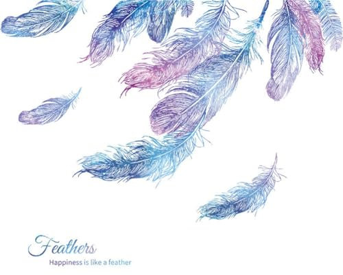 Egurs Wandaufkleber Feder Traumfänger Wandtattoo Selbstklebend Wandsticker Sprüche Vogel Schmetterlinge Wandbilder Wanddekoration für Schlafzimmer Wohnzimmer Wand Heimdekoration 5#