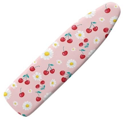 TOADDMOS Cherry Daisy Print Universal Ironing Board Cover Fits Boards Up To 139 x 40cm