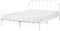 Bett Metall weiß Lattenrost 160x200 cm Metallbett Industrie-Design Mauressac