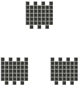 Mosaik-Wandaufkleber, Haushalts-Aufkleber, 3D-Fliesenaufkleber, Szenen-Layout, Ornament, Raumdekoration, Schwarz, 20 x 20 x 10 Stück, 20 x 20, 10 Stück, 3 Set mit 10 Stück