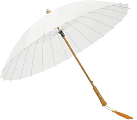 Regenschirm Sturmfest Tragbarer Golfschirm, Regenfest, Manuell, Archaischer Regenschirm, Klassischer Holzgriff, Winddicht, Unzerbrechlich, Stock-Regenschirm Umbrella Schirm ( Color : A , Size : 76cm )