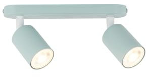 Licht-Erlebnisse Kinderzimmerleuchte Decke Mint Grün 35 cm lang Metall verstellbar GU10 Deckenlampe Kinder Deckenstrahler Babyzimmer