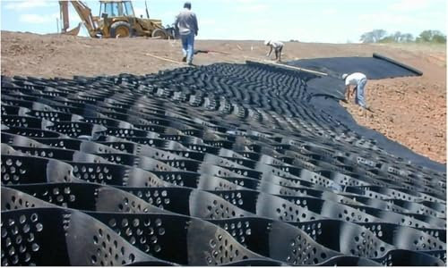 SAFWELAU Dalles Grille de Sol en Gravier, 10 cm d'épaisseur Stabilisateur de Sol pour stabilisation d'allée, Système de pavés perméables à l'herbe et au Gravier, 6x1 0m/20x33 Pieds