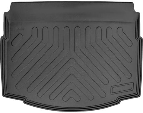 Rizline Passgenau 3D Untere Untere Kofferraumwanne Kompatibel mit Volkswagen Golf 7 2012-2020 Untere Kofferraummatte Schutzmatte Auto Zubehör Antirutschmatte Kantenschutz TPE Gummi Dauerhaft