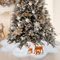 Gonna per Albero di Natale, 90cm Bianca Ispessimento Finta Pelliccia Tappeto Gonne per Alberi di Natale per Sotto Albero di Natale Decorazione Natalizia