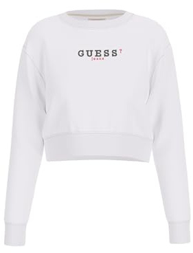 GUESS Damen Sweatshirt mit Rundhalsausschnitt W5RQ28K68I4