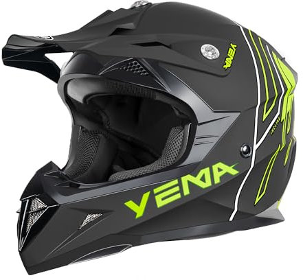 Motorradhelm Cross Mann ECE Homologiert-YEMA YM-915 Integralhelm DH Enduro Frau Quad Motocross Erwachsene