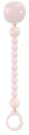 Suavinex, Spilla con Clip in Silicone, Ciuccio con Catenella in Silicone in Un Pezzo, +0 Mesi, Tocco Flessibile e Piacevole, Color Essence,Acqua di Rosa