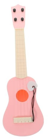 KOMBIUDA Musikalisches Lernspielzeug Für Ukulele Pink Ideal Für Frühe Erziehung Mit Spielbaren Saiten Perfektes Für Kleine Musiker Kindgerechtes Design Fördert
