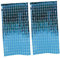 Angoily 2 Stück Quadratischer Regen Vorhang wandverkleidung Wand polsterung Window Decoration Lametta Fransenvorhang für Party Lametta Fransenvorhänge zur Dekoration Plastik
