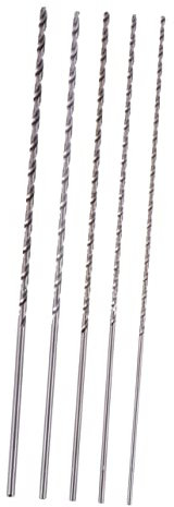 Veemoon 5pièces Set De Mèches Hélicoïdales Extra Longues Hss Forets Pour Métal Et Maçonnerie à Outil De Perçage Et Pratique Pour Bricolage Et Usinage