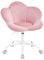 WOLTU Kinder Schreibtischstuhl, Schminktisch Stuhl, Bürostuhl, ergonomisch, höhenverstellbar, Samt, für Kinderzimmer, Homeoffice, Hellrosa, BS183hrs