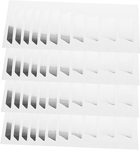 Kisangel 4 Blätter Fingerboard-aufkleber Griffbrett-aufkleber Selbstklebender Aufkleber Für Gitarre Griffbrettaufkleber Gitarrenaufkleber Aufkleber Für Griffbretteinlagen Musik Bund Silver