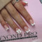 False Nails - Press On Nails - 24PCS French Fake Nails - Nail French Tip Stickers - Glossy Full Coverage, Includes Tool for Easy Nail Art - Perfect Nail Art for Women