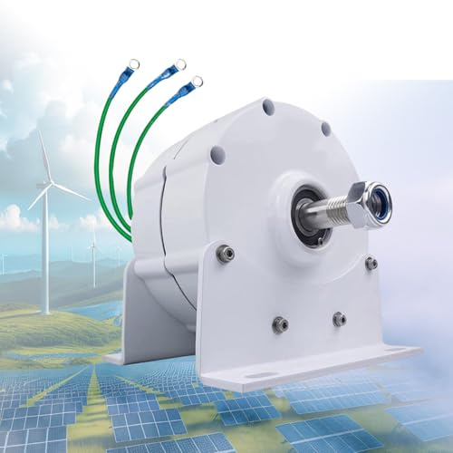 Lissontine 5000w Niedrigdrehzahl Generator Mit Neodym Magnet, Windkraft Generator Für Zuhause, 3 Phasen Direktantrieb Generator Für DIY Windprojekt(Mit Controller) 220V