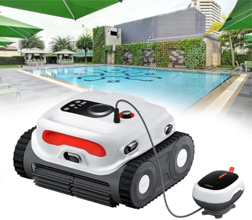 Robot pulitore per piscine – Aspirapolvere da parete, durata 180 minuti, adatto per piscine interrate fino a 2000 mq