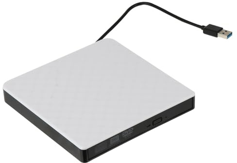 JHKNNK Lettore Dvd Esterno USB 3.0 Ultra Sottile e Leggero Masterizzatore Dvd-rom 8x e Funzione Silenziosa per Computer Desktop e Laptop