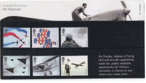 Royal Mail mint Briefmarken Air zeigt 2008