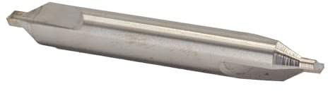 Drill America DMOCCD Serie Vollhartmetall-Kombinierter Bohrer und Senker, unbeschichtet (hell) Finish, runder Schaft, Spiralnut, #0 Größe, 1,5 Länge (1 Stück) Drill America