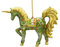 Bezauberndes Einhorn, Deko Hänger mintgrün/gold, Verzierungen, Christbaumschmuck 15 cm