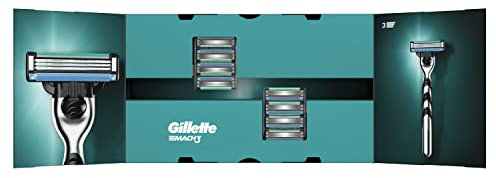 Gillette Mach3 Razor Blades Men, Pack of 8 Razor Blade Refills, Stronger Than Steel Blades (Packaging May Vary)
