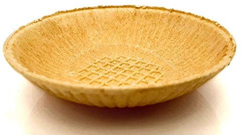 PJaspert Eiswaffeln | Waffelschale Wiener Eisbrötchen 25xØ85mm (80 Stück) Eis-Sandwich