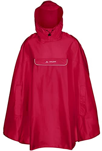 VAUDE Valdipino Poncho, Unisex Bambini, Indian Red, XXL