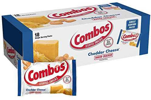 COMBOS Cheese Snacks Cheddar Käse Cracker Snackbeutel 51g 18ct Bulk Box
