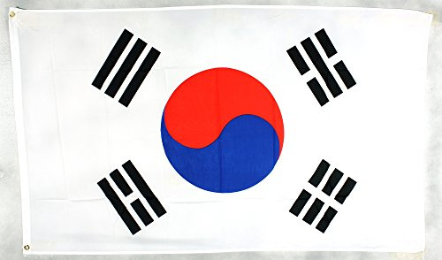 Buddel-Bini Flagge Fahne ca. 90x150 cm Südkorea Süd - Korea Nationalflagge Nationalfahne