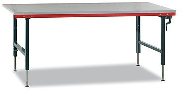 Hüdig+Rochholz Packtisch und Arbeitstisch, 690 - 960 x 2000 x 920mm (HxBxT)